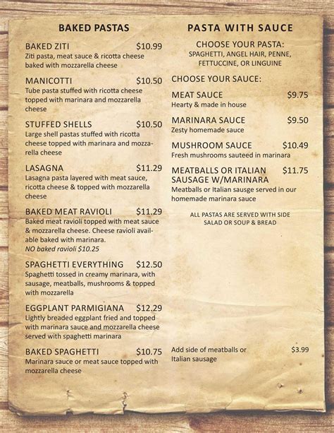 valerio's italian|valerio's restaurant menu.